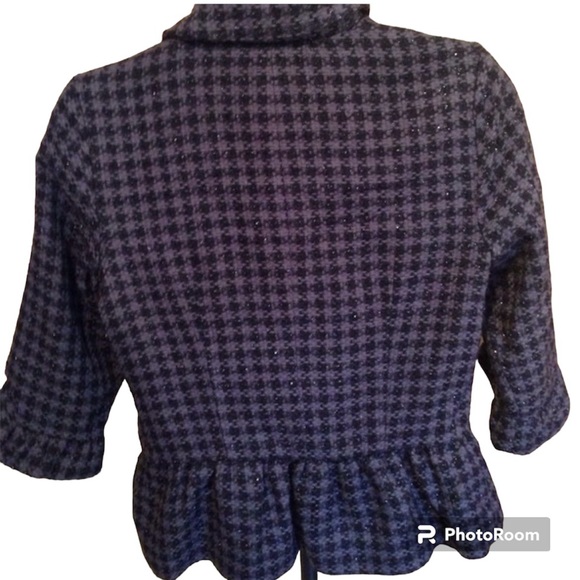 Houndstooth Grey & black blazer - Picture 2 of 3